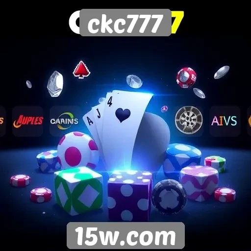 Opções de jogos disponíveis no site ckc777